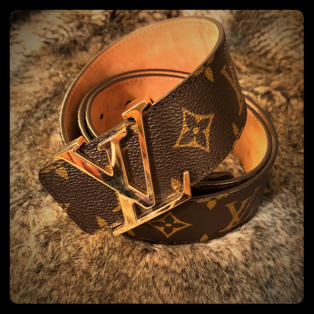 Authentic Louis Vuitton Monogram Belt